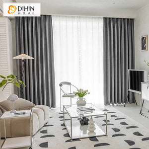 DIHIN HOME Euroeapn Luxury Grey Jacqaurd,Blackout Grommet Window Curtain for Living Room ,52x63-inch,1 Panel Roman Shades Curtains Window Blinds custom curtains blackout curtains curtains for living room sheer curtains curtain fabric linen curtains kitchen curtains velvet curtains pinch pleat curtains bay window curtains outdoor curtains pleated curtains floral curtains dining room curtains kitchen valances drapes for bedroom patio curtains nursery curtains grommet curtains