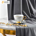DIHIN HOME Euroeapn Luxury Grey Velvet,Blackout Grommet Window Curtain for Living Room ,52x63-inch,1 Panel Roman Shades Curtains Window Blinds custom curtains blackout curtains curtains for living room sheer curtains curtain fabric linen curtains kitchen curtains velvet curtains pinch pleat curtains bay window curtains outdoor curtains pleated curtains floral curtains dining room curtains kitchen valances drapes for bedroom patio curtains nursery curtains grommet curtains