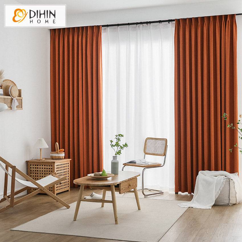 DIHIN HOME Euroeapn Luxury Hermes Orange,Blackout Grommet Window Curtain for Living Room ,52x63-inch,1 Panel Roman Shades Curtains Window Blinds custom curtains blackout curtains curtains for living room sheer curtains curtain fabric linen curtains kitchen curtains velvet curtains pinch pleat curtains bay window curtains outdoor curtains pleated curtains floral curtains dining room curtains kitchen valances drapes for bedroom patio curtains nursery curtains grommet curtains
