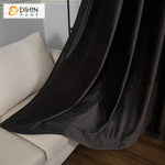 DIHIN HOME European Black Velvet Fabric,Blackout Grommet Window Curtain for Living Room ,52x63-inch,1 Panel Roman Shades Curtains Window Blinds custom curtains blackout curtains curtains for living room sheer curtains curtain fabric linen curtains kitchen curtains velvet curtains pinch pleat curtains bay window curtains outdoor curtains pleated curtains floral curtains dining room curtains kitchen valances drapes for bedroom patio curtains nursery curtains grommet curtains
