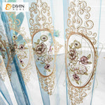 DIHIN HOME European Blue Color Customized Valance ,Blackout Curtains Grommet Window Curtain for Living Room ,52x84-inch,1 Panel Roman Shades Curtains Window Blinds custom curtains blackout curtains curtains for living room sheer curtains curtain fabric linen curtains kitchen curtains velvet curtains pinch pleat curtains bay window curtains outdoor curtains pleated curtains floral curtains dining room curtains kitchen valances drapes for bedroom patio curtains nursery curtains grommet curtains