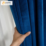 DIHIN HOME European Blue Velvet Fabric,Blackout Grommet Window Curtain for Living Room ,52x63-inch,1 Panel Roman Shades Curtains Window Blinds custom curtains blackout curtains curtains for living room sheer curtains curtain fabric linen curtains kitchen curtains velvet curtains pinch pleat curtains bay window curtains outdoor curtains pleated curtains floral curtains dining room curtains kitchen valances drapes for bedroom patio curtains nursery curtains grommet curtains