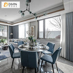 DIHIN HOME European Brief Jacquard Customized Curtains,Blackout Grommet Window Curtain for Living Room ,52x63-inch,1 Panel Curtains custom curtains blackout curtains curtains for living room curtain fabric linen curtains