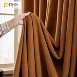 DIHIN HOME European Caramel Velvet,Blackout Grommet Window Curtain for Living Room ,52x63-inch,1 Panel Roman Shades Window Curtains Curtains Window Blinds Curtains Drapes linen drapery curtains and drapes windows drapes custom curtains blackout curtains curtains for living room window shades sheer curtains curtain fabric window treatments custom drapery