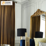 DIHIN HOME European Coffee Color Velvet Curtains,Blackout Grommet Window Curtain for Living Room ,52x63-inch,1 Panel Roman Shades Curtains Window Blinds custom curtains blackout curtains curtains for living room sheer curtains curtain fabric linen curtains kitchen curtains velvet curtains pinch pleat curtains bay window curtains outdoor curtains pleated curtains floral curtains dining room curtains kitchen valances drapes for bedroom patio curtains nursery curtains grommet curtains