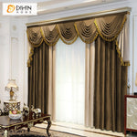 DIHIN HOME European Coffee Color Velvet Luxurious Valance,Blackout Curtains Grommet Window Curtain for Living Room,1 Panel Roman Shades Curtains Window Blinds custom curtains blackout curtains curtains for living room sheer curtains curtain fabric linen curtains kitchen curtains velvet curtains pinch pleat curtains bay window curtains outdoor curtains pleated curtains floral curtains dining room curtains kitchen valances drapes for bedroom patio curtains nursery curtains grommet curtains