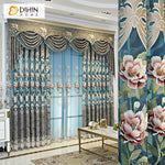 DIHIN HOME European Customized Embroidered Valance,Blackout Curtains Grommet Window Curtain for Living Room ,52x84-inch,1 Panel Roman Shades Curtains Window Blinds custom curtains blackout curtains curtains for living room sheer curtains curtain fabric linen curtains kitchen curtains velvet curtains pinch pleat curtains bay window curtains outdoor curtains pleated curtains floral curtains dining room curtains kitchen valances drapes for bedroom patio curtains nursery curtains grommet curtains