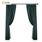 DIHIN HOME European Dark Green Color Velvet Fabric,Blackout Grommet Window Curtain for Living Room ,52x63-inch,1 Panel Roman Shades Curtains Window Blinds custom curtains blackout curtains curtains for living room sheer curtains curtain fabric linen curtains kitchen curtains velvet curtains pinch pleat curtains bay window curtains outdoor curtains pleated curtains floral curtains dining room curtains kitchen valances drapes for bedroom patio curtains nursery curtains grommet curtains