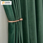 DIHIN HOME European Dark Green Color Velvet Fabric,Blackout Grommet Window Curtain for Living Room ,52x63-inch,1 Panel Roman Shades Curtains Window Blinds custom curtains blackout curtains curtains for living room sheer curtains curtain fabric linen curtains kitchen curtains velvet curtains pinch pleat curtains bay window curtains outdoor curtains pleated curtains floral curtains dining room curtains kitchen valances drapes for bedroom patio curtains nursery curtains grommet curtains
