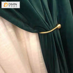 DIHIN HOME European Dark Green Color Velvet Fabric,Blackout Grommet Window Curtain for Living Room ,52x63-inch,1 Panel Roman Shades Curtains Window Blinds custom curtains blackout curtains curtains for living room sheer curtains curtain fabric linen curtains kitchen curtains velvet curtains pinch pleat curtains bay window curtains outdoor curtains pleated curtains floral curtains dining room curtains kitchen valances drapes for bedroom patio curtains nursery curtains grommet curtains