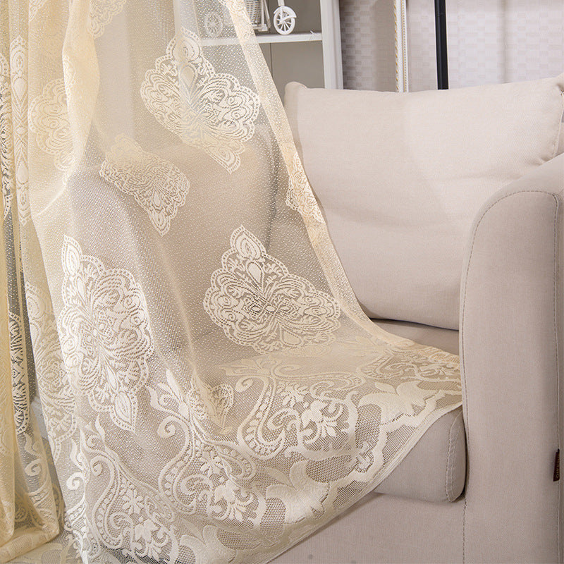 DIHIN HOME European Embroidered,Sheer Curtain, Grommet Window Curtain for Living Room ,52x63-inch,1 Panel Roman Shades Curtains Window Blinds custom curtains blackout curtains curtains for living room sheer curtains curtain fabric linen curtains kitchen curtains velvet curtains pinch pleat curtains bay window curtains outdoor curtains pleated curtains floral curtains dining room curtains kitchen valances drapes for bedroom patio curtains nursery curtains grommet curtains
