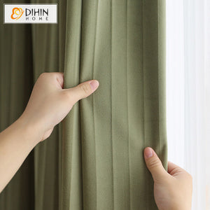 DIHIN HOME European Fashion Green Striped,Blackout Grommet Window Curtain for Living Room ,52x63-inch,1 Panel Roman Shades Curtains Window Blinds custom curtains blackout curtains curtains for living room sheer curtains curtain fabric linen curtains kitchen curtains velvet curtains pinch pleat curtains bay window curtains outdoor curtains pleated curtains floral curtains dining room curtains kitchen valances drapes for bedroom patio curtains nursery curtains grommet curtains