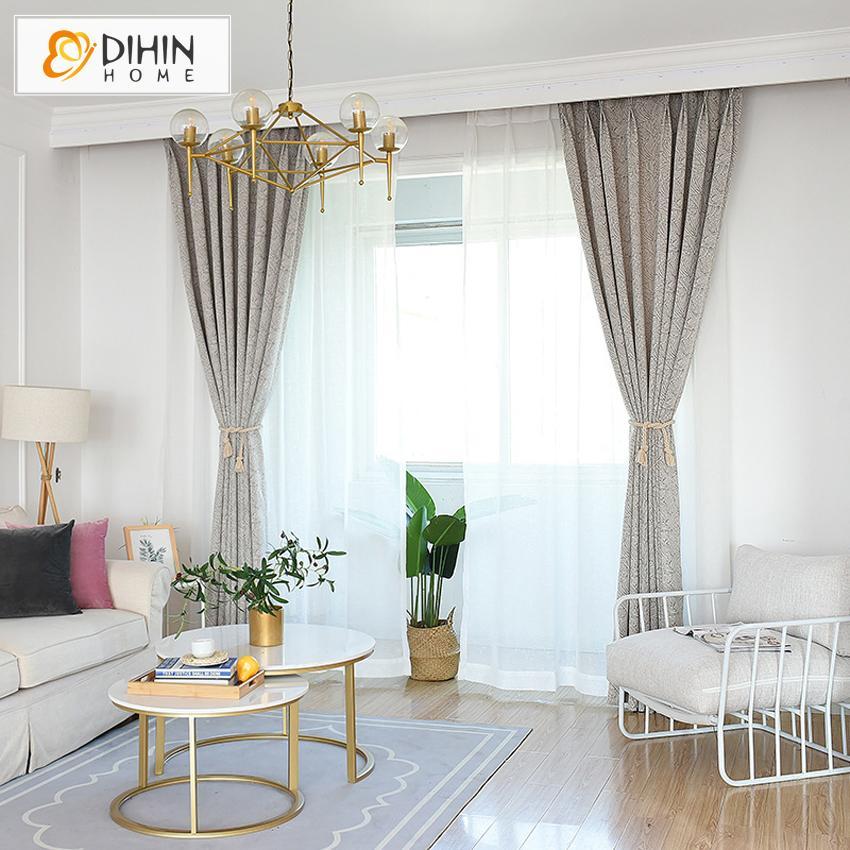 DIHIN HOME European Fashion Line Sense Curtains，Blackout Grommet Window Curtain for Living Room ,52x63-inch,1 Panel Roman Shades Curtains Window Blinds custom curtains blackout curtains curtains for living room sheer curtains curtain fabric linen curtains kitchen curtains velvet curtains pinch pleat curtains bay window curtains outdoor curtains pleated curtains floral curtains dining room curtains kitchen valances drapes for bedroom patio curtains nursery curtains grommet curtains