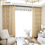 DIHIN HOME European Golden Customized Embroirdered Valance ,Blackout Curtains Grommet Window Curtain for Living Room ,52x84-inch,1 Panel Roman Shades Curtains Window Blinds custom curtains blackout curtains curtains for living room sheer curtains curtain fabric linen curtains kitchen curtains velvet curtains pinch pleat curtains bay window curtains outdoor curtains pleated curtains floral curtains dining room curtains kitchen valances drapes for bedroom patio curtains nursery curtains grommet curtains