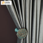 DIHIN HOME European Grey Color Velvet Curtains,Blackout Grommet Window Curtain for Living Room ,52x63-inch,1 Panel Roman Shades Curtains Window Blinds custom curtains blackout curtains curtains for living room sheer curtains curtain fabric linen curtains kitchen curtains velvet curtains pinch pleat curtains bay window curtains outdoor curtains pleated curtains floral curtains dining room curtains kitchen valances drapes for bedroom patio curtains nursery curtains grommet curtains