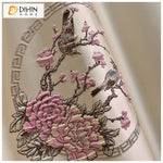 DIHIN HOME European High Precision Embroidered Curtain High Quality Valance ,Blackout Curtains Grommet Window Curtain for Living Room ,52x84-inch,1 Panel Roman Shades Window Curtains Curtains Window Blinds Curtains Drapes linen drapery curtains and drapes windows drapes custom curtains blackout curtains curtains for living room window shades sheer curtains curtain fabric window treatments custom drapery