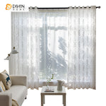 DIHIN HOME European High Quality White Embroidered Sheer Curtain,Grommet Window Curtain for Living Room ,52x63-inch,1 Panel Roman Shades Curtains Window Blinds custom curtains blackout curtains curtains for living room sheer curtains curtain fabric linen curtains kitchen curtains velvet curtains pinch pleat curtains bay window curtains outdoor curtains pleated curtains floral curtains dining room curtains kitchen valances drapes for bedroom patio curtains nursery curtains grommet curtains