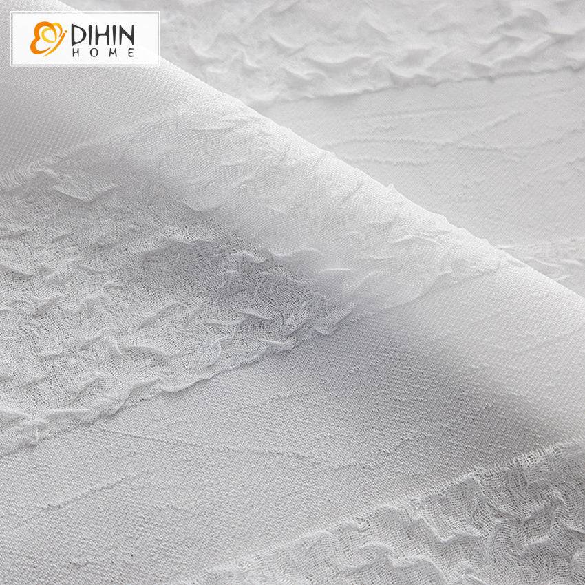 DIHIN HOME European High Quality White Jacquard Sheer Curtain,Grommet Window Curtain for Living Room ,52x63-inch,1 Panel Roman Shades Curtains Window Blinds custom curtains blackout curtains curtains for living room sheer curtains curtain fabric linen curtains kitchen curtains velvet curtains pinch pleat curtains bay window curtains outdoor curtains pleated curtains floral curtains dining room curtains kitchen valances drapes for bedroom patio curtains nursery curtains grommet curtains