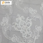 DIHIN HOME European Jacquard Embroidered Sheer Curtain, Grommet Window Curtain for Living Room ,52x63-inch,1 Panel Roman Shades Curtains Window Blinds custom curtains blackout curtains curtains for living room sheer curtains curtain fabric linen curtains kitchen curtains velvet curtains pinch pleat curtains bay window curtains outdoor curtains pleated curtains floral curtains dining room curtains kitchen valances drapes for bedroom patio curtains nursery curtains grommet curtains