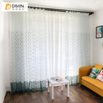 DIHIN HOME European Luxury Abstract Geometric Embroidered Sheer Curtain,Grommet Window Curtain for Living Room ,52x63-inch,1 Panel Roman Shades Curtains Window Blinds custom curtains blackout curtains curtains for living room sheer curtains curtain fabric linen curtains kitchen curtains velvet curtains pinch pleat curtains bay window curtains outdoor curtains pleated curtains floral curtains dining room curtains kitchen valances drapes for bedroom patio curtains nursery curtains grommet curtains