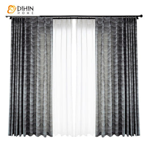 DIHIN HOME European Luxury Abstract Waves Jacquard Curtains,Grommet Window Curtain for Living Room,52x63-inch,1 Panel Roman Shades Curtains Window Blinds custom curtains blackout curtains curtains for living room sheer curtains curtain fabric linen curtains kitchen curtains velvet curtains pinch pleat curtains bay window curtains outdoor curtains pleated curtains floral curtains dining room curtains kitchen valances drapes for bedroom patio curtains nursery curtains grommet curtains