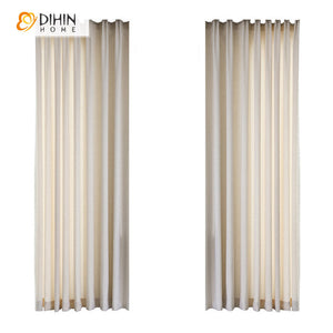 DIHIN HOME European Luxury Beige Embroidered Curtains With Lace,Grommet Window Curtain for Living Room,52x63-inch,1 Panel Roman Shades Curtains Window Blinds custom curtains blackout curtains curtains for living room sheer curtains curtain fabric linen curtains kitchen curtains velvet curtains pinch pleat curtains bay window curtains outdoor curtains pleated curtains floral curtains dining room curtains kitchen valances drapes for bedroom patio curtains nursery curtains grommet curtains