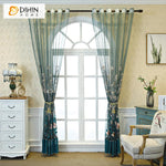 DIHIN HOME European Luxury Blue Embroidered Sheer Curtain, Grommet Window Curtain for Living Room ,52x63-inch,1 Panel Roman Shades Curtains Window Blinds custom curtains blackout curtains curtains for living room sheer curtains curtain fabric linen curtains kitchen curtains velvet curtains pinch pleat curtains bay window curtains outdoor curtains pleated curtains floral curtains dining room curtains kitchen valances drapes for bedroom patio curtains nursery curtains grommet curtains