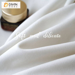 DIHIN HOME European Luxury Chiffon Milk White Color,Blackout Grommet Window Curtain for Living Room ,52x63-inch,1 Panel Roman Shades Curtains Window Blinds custom curtains blackout curtains curtains for living room sheer curtains curtain fabric linen curtains kitchen curtains velvet curtains pinch pleat curtains bay window curtains outdoor curtains pleated curtains floral curtains dining room curtains kitchen valances drapes for bedroom patio curtains nursery curtains grommet curtains