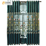 DIHIN HOME European Luxury Customized Embroidered Curtain,Blackout Curtains Grommet Window Curtain for Living Room ,52x84-inch,1 Panel Roman Shades Curtains Window Blinds custom curtains blackout curtains curtains for living room sheer curtains curtain fabric linen curtains kitchen curtains velvet curtains pinch pleat curtains bay window curtains outdoor curtains pleated curtains floral curtains dining room curtains kitchen valances drapes for bedroom patio curtains nursery curtains grommet curtains