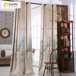 DIHIN HOME European Luxury Embroidered Peacocks,Blackout Grommet Window Curtain for Living Room ,52x63-inch,1 Panel Roman Shades Curtains Window Blinds custom curtains blackout curtains curtains for living room sheer curtains curtain fabric linen curtains kitchen curtains velvet curtains pinch pleat curtains bay window curtains outdoor curtains pleated curtains floral curtains dining room curtains kitchen valances drapes for bedroom patio curtains nursery curtains grommet curtains