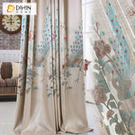 DIHIN HOME European Luxury Embroidered Peacocks,Blackout Grommet Window Curtain for Living Room ,52x63-inch,1 Panel Roman Shades Curtains Window Blinds custom curtains blackout curtains curtains for living room sheer curtains curtain fabric linen curtains kitchen curtains velvet curtains pinch pleat curtains bay window curtains outdoor curtains pleated curtains floral curtains dining room curtains kitchen valances drapes for bedroom patio curtains nursery curtains grommet curtains
