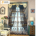 DIHIN HOME European Luxury Embroidered Valance,Blackout Curtains Grommet Window Curtain for Living Room ,52x84-inch,1 Panel Roman Shades Curtains Window Blinds custom curtains blackout curtains curtains for living room sheer curtains curtain fabric linen curtains kitchen curtains velvet curtains pinch pleat curtains bay window curtains outdoor curtains pleated curtains floral curtains dining room curtains kitchen valances drapes for bedroom patio curtains nursery curtains grommet curtains