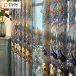 DIHIN HOME European Luxury Embroidered Valance,Blackout Curtains Grommet Window Curtain for Living Room ,52x84-inch,1 Panel Roman Shades Curtains Window Blinds custom curtains blackout curtains curtains for living room sheer curtains curtain fabric linen curtains kitchen curtains velvet curtains pinch pleat curtains bay window curtains outdoor curtains pleated curtains floral curtains dining room curtains kitchen valances drapes for bedroom patio curtains nursery curtains grommet curtains