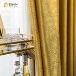 DIHIN HOME European Luxury Geometric Printed,Blackout Grommet Window Curtain for Living Room ,52x63-inch,1 Panel Roman Shades Curtains Window Blinds custom curtains blackout curtains curtains for living room sheer curtains curtain fabric linen curtains kitchen curtains velvet curtains pinch pleat curtains bay window curtains outdoor curtains pleated curtains floral curtains dining room curtains kitchen valances drapes for bedroom patio curtains nursery curtains grommet curtains