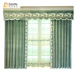 DIHIN HOME European Luxury Green Embroidered Valance,Blackout Curtains Grommet Window Curtain for Living Room ,52x84-inch,1 Panel Roman Shades Curtains Window Blinds custom curtains blackout curtains curtains for living room sheer curtains curtain fabric linen curtains kitchen curtains velvet curtains pinch pleat curtains bay window curtains outdoor curtains pleated curtains floral curtains dining room curtains kitchen valances drapes for bedroom patio curtains nursery curtains grommet curtains