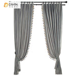 DIHIN HOME European Luxury Grey Color Velvet Fabric With Trims,Blackout Grommet Window Curtain for Living Room,1 Panel Roman Shades Curtains Window Blinds custom curtains blackout curtains curtains for living room sheer curtains curtain fabric linen curtains kitchen curtains velvet curtains pinch pleat curtains bay window curtains outdoor curtains pleated curtains floral curtains dining room curtains kitchen valances drapes for bedroom patio curtains nursery curtains grommet curtains