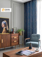 DIHIN HOME European Luxury Jacquard,Blackout Grommet Window Curtain for Living Room,52x63-inch,1 Panel Roman Shades Curtains Window Blinds custom curtains blackout curtains curtains for living room sheer curtains curtain fabric linen curtains kitchen curtains velvet curtains pinch pleat curtains bay window curtains outdoor curtains pleated curtains floral curtains dining room curtains kitchen valances drapes for bedroom patio curtains nursery curtains grommet curtains