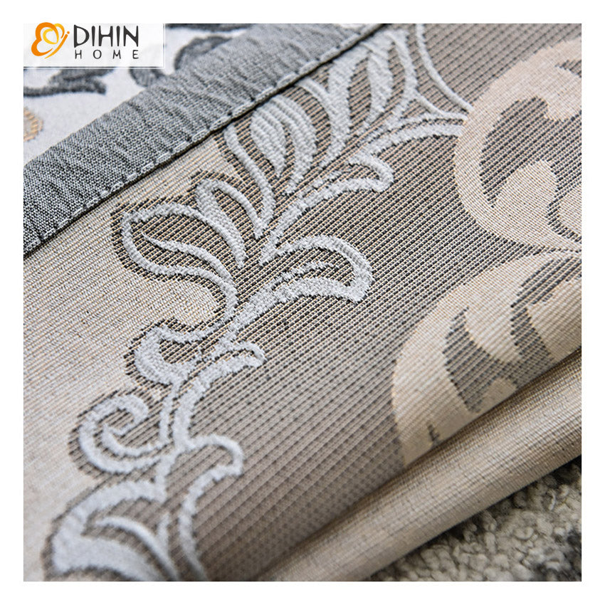DIHIN HOME European Luxury Jacquard,Blackout Grommet Window Curtain for Living Room ,52x63-inch,1 Panel Roman Shades Curtains Window Blinds custom curtains blackout curtains curtains for living room sheer curtains curtain fabric linen curtains kitchen curtains velvet curtains pinch pleat curtains bay window curtains outdoor curtains pleated curtains floral curtains dining room curtains kitchen valances drapes for bedroom patio curtains nursery curtains grommet curtains