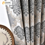 DIHIN HOME European Luxury Jacquard,Blackout Grommet Window Curtain for Living Room ,52x63-inch,1 Panel Roman Shades Curtains Window Blinds custom curtains blackout curtains curtains for living room sheer curtains curtain fabric linen curtains kitchen curtains velvet curtains pinch pleat curtains bay window curtains outdoor curtains pleated curtains floral curtains dining room curtains kitchen valances drapes for bedroom patio curtains nursery curtains grommet curtains