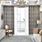 DIHIN HOME European Luxury Jacquard,Blackout Grommet Window Curtain for Living Room ,52x63-inch,1 Panel Roman Shades Curtains Window Blinds custom curtains blackout curtains curtains for living room sheer curtains curtain fabric linen curtains kitchen curtains velvet curtains pinch pleat curtains bay window curtains outdoor curtains pleated curtains floral curtains dining room curtains kitchen valances drapes for bedroom patio curtains nursery curtains grommet curtains