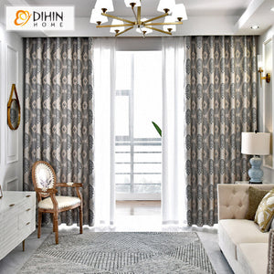 DIHIN HOME European Luxury Jacquard,Blackout Grommet Window Curtain for Living Room ,52x63-inch,1 Panel Roman Shades Curtains Window Blinds custom curtains blackout curtains curtains for living room sheer curtains curtain fabric linen curtains kitchen curtains velvet curtains pinch pleat curtains bay window curtains outdoor curtains pleated curtains floral curtains dining room curtains kitchen valances drapes for bedroom patio curtains nursery curtains grommet curtains