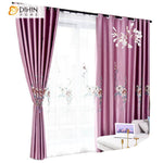 DIHIN HOME European Luxury Purple Color Embroidered,Blackout Curtains Grommet Window Curtain for Living Room ,52x84-inch,1 Panel Roman Shades Curtains Window Blinds custom curtains blackout curtains curtains for living room sheer curtains curtain fabric linen curtains kitchen curtains velvet curtains pinch pleat curtains bay window curtains outdoor curtains pleated curtains floral curtains dining room curtains kitchen valances drapes for bedroom patio curtains nursery curtains grommet curtains
