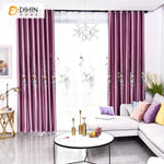 DIHIN HOME European Luxury Purple Color Embroidered,Blackout Curtains Grommet Window Curtain for Living Room ,52x84-inch,1 Panel Roman Shades Curtains Window Blinds custom curtains blackout curtains curtains for living room sheer curtains curtain fabric linen curtains kitchen curtains velvet curtains pinch pleat curtains bay window curtains outdoor curtains pleated curtains floral curtains dining room curtains kitchen valances drapes for bedroom patio curtains nursery curtains grommet curtains