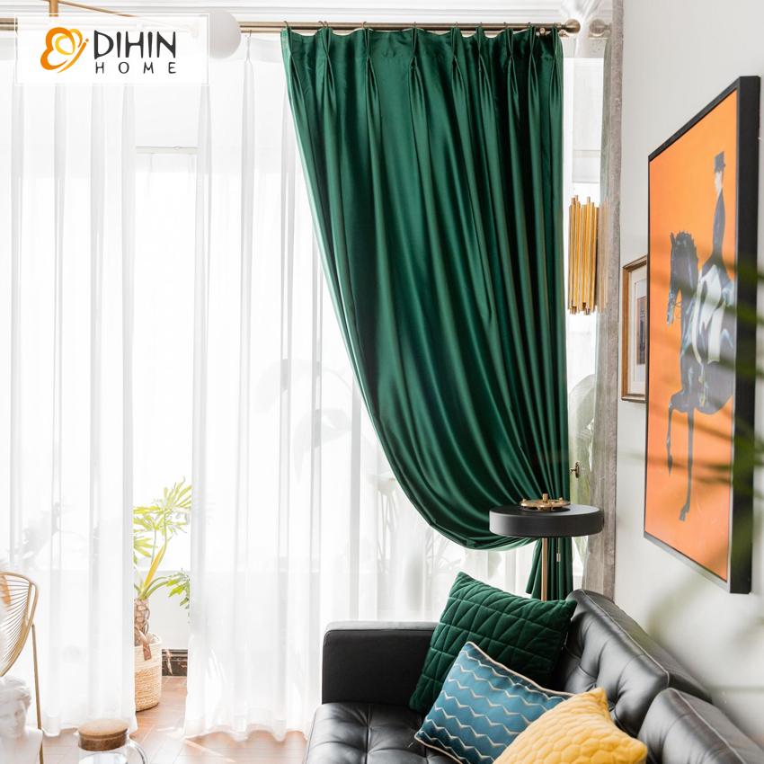 DIHIN HOME European Luxury Soft Fabric Customized Curtains,Blackout Grommet Window Curtain for Living Room ,52x63-inch,1 Panel Roman Shades Curtains Window Blinds custom curtains blackout curtains curtains for living room sheer curtains curtain fabric linen curtains kitchen curtains velvet curtains pinch pleat curtains bay window curtains outdoor curtains pleated curtains floral curtains dining room curtains kitchen valances drapes for bedroom patio curtains nursery curtains grommet curtains