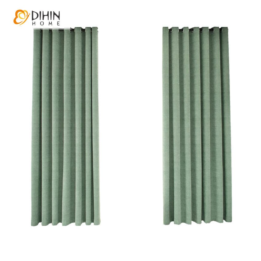 DIHIN HOME European Luxury Thickened Green Embossing,Blackout Grommet Window Curtain for Living Room ,52x63-inch,1 Panel Roman Shades Curtains Window Blinds custom curtains blackout curtains curtains for living room sheer curtains curtain fabric linen curtains kitchen curtains velvet curtains pinch pleat curtains bay window curtains outdoor curtains pleated curtains floral curtains dining room curtains kitchen valances drapes for bedroom patio curtains nursery curtains grommet curtains