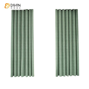 DIHIN HOME European Luxury Thickened Green Embossing,Blackout Grommet Window Curtain for Living Room ,52x63-inch,1 Panel Roman Shades Curtains Window Blinds custom curtains blackout curtains curtains for living room sheer curtains curtain fabric linen curtains kitchen curtains velvet curtains pinch pleat curtains bay window curtains outdoor curtains pleated curtains floral curtains dining room curtains kitchen valances drapes for bedroom patio curtains nursery curtains grommet curtains