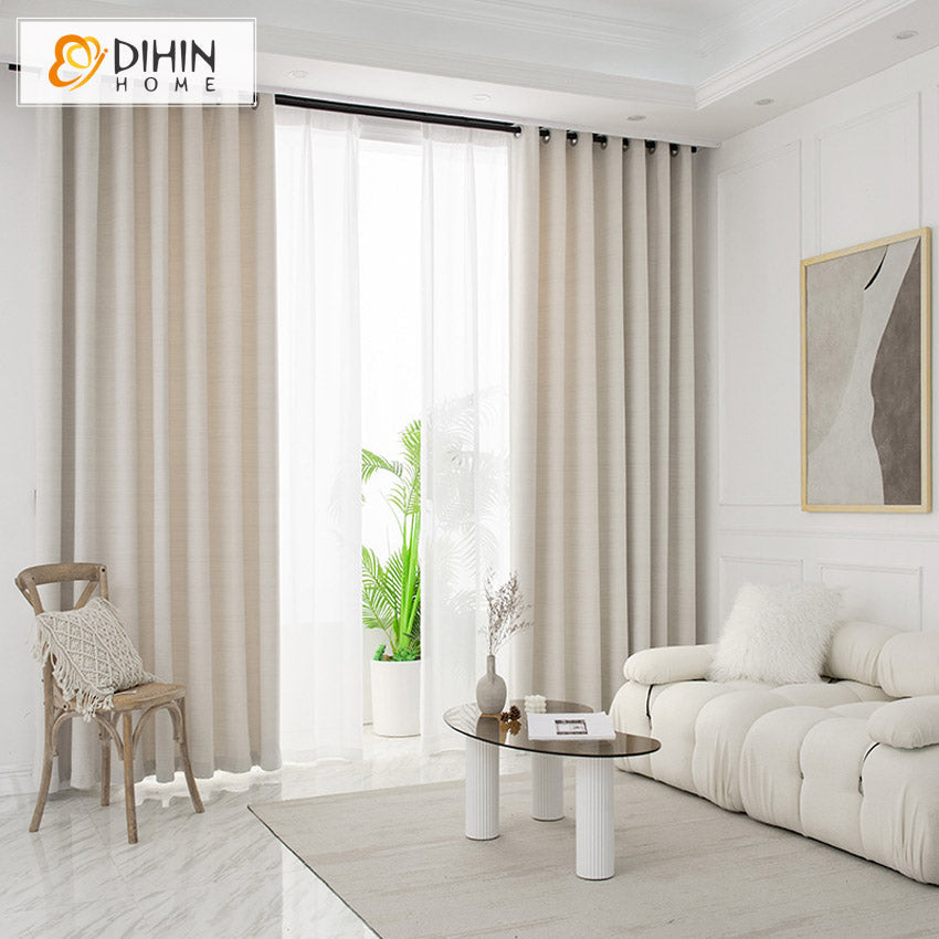 DIHIN HOME European Luxury Thickened Mile White Embossing,Blackout Grommet Window Curtain for Living Room ,52x63-inch,1 Panel Roman Shades Curtains Window Blinds custom curtains blackout curtains curtains for living room sheer curtains curtain fabric linen curtains kitchen curtains velvet curtains pinch pleat curtains bay window curtains outdoor curtains pleated curtains floral curtains dining room curtains kitchen valances drapes for bedroom patio curtains nursery curtains grommet curtains