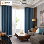 DIHIN HOME European Luxury Thickened Navy Blue Embossing,Blackout Grommet Window Curtain for Living Room ,52x63-inch,1 Panel Roman Shades Curtains Window Blinds custom curtains blackout curtains curtains for living room sheer curtains curtain fabric linen curtains kitchen curtains velvet curtains pinch pleat curtains bay window curtains outdoor curtains pleated curtains floral curtains dining room curtains kitchen valances drapes for bedroom patio curtains nursery curtains grommet curtains