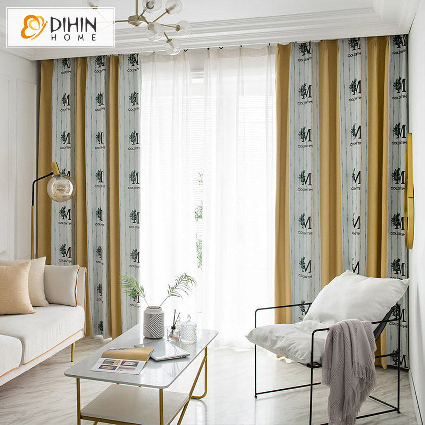 DIHIN HOME European Luxury Thickening Printed Curtains,Grommet Window Curtain for Living Room,52x63-inch,1 Panel Roman Shades Curtains Window Blinds custom curtains blackout curtains curtains for living room sheer curtains curtain fabric linen curtains kitchen curtains velvet curtains pinch pleat curtains bay window curtains outdoor curtains pleated curtains floral curtains dining room curtains kitchen valances drapes for bedroom patio curtains nursery curtains grommet curtains