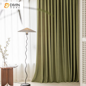 DIHIN HOME European Luxury Waves Pattern Green Embossing,Blackout Grommet Window Curtain for Living Room ,52x63-inch,1 Panel Roman Shades Curtains Window Blinds custom curtains blackout curtains curtains for living room sheer curtains curtain fabric linen curtains kitchen curtains velvet curtains pinch pleat curtains bay window curtains outdoor curtains pleated curtains floral curtains dining room curtains kitchen valances drapes for bedroom patio curtains nursery curtains grommet curtains